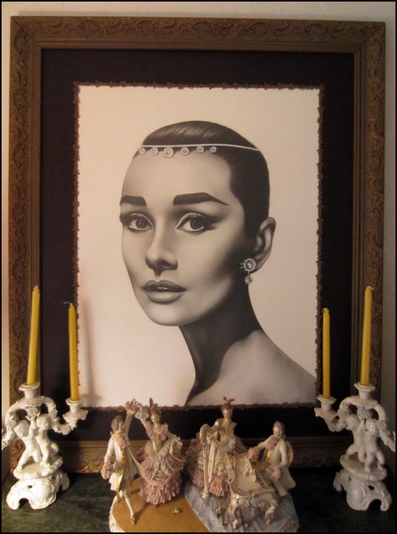 Audrey in my sitting room