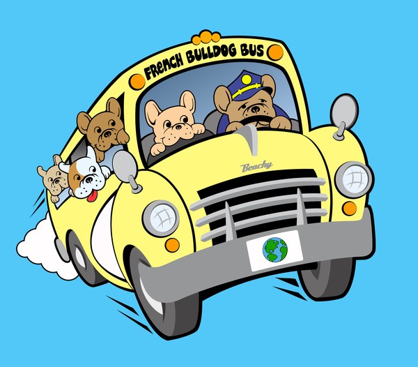 French Bulldog Bus