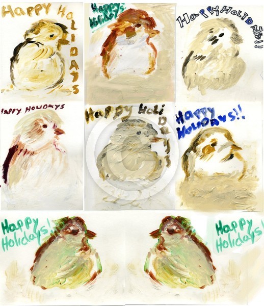 Collage of Snowbird holiday cards