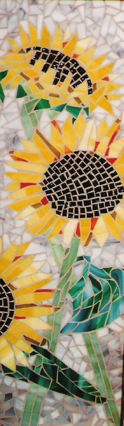Sunflower window mosaic