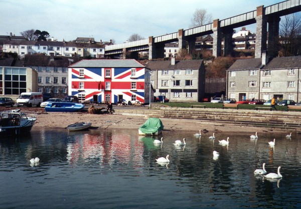 Under Tamar bridge