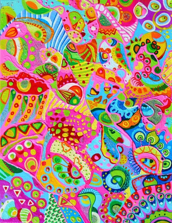 Colorful abstract art by Veera Zukova 