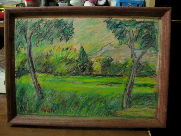 landscape of the mind-oil pastel