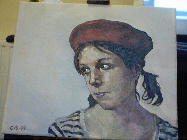 Jane with beret