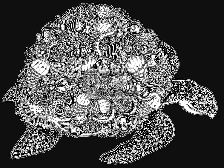 Living World Sea Turtle