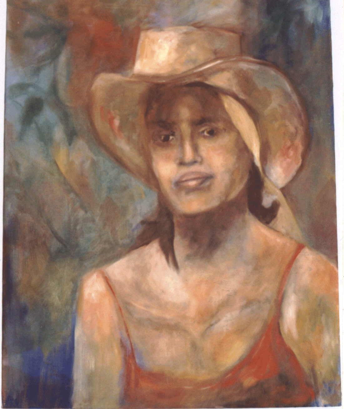 woman with a hat