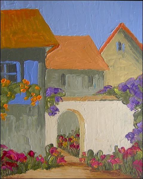 Provence Village Lane & Flowers