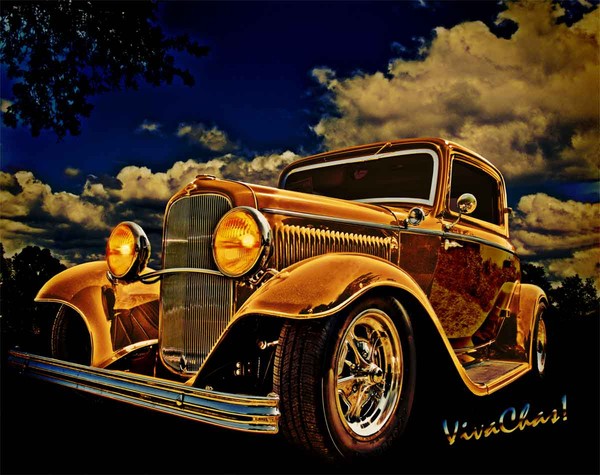 32 Ford Three Window Coupe and the Golden Hour