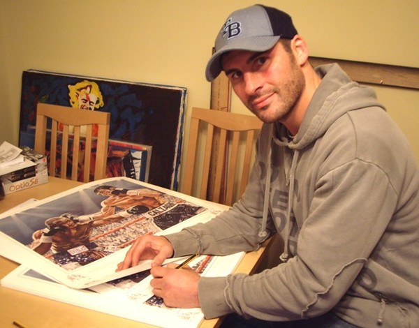 Joe Calzaghe signing Limited Editions