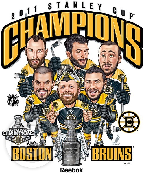 Bruins 2011 Champs Caricature