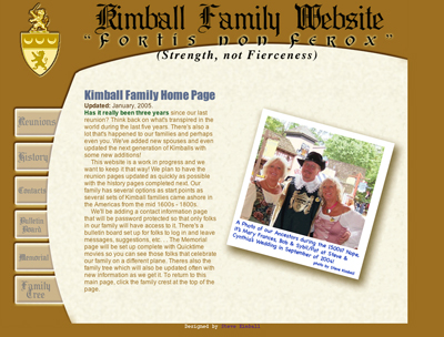 Kimball Family Website
