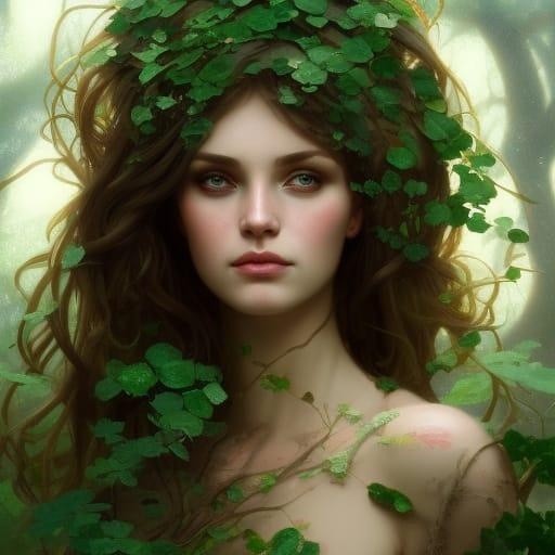 Dryad Nymph With Ivy