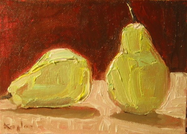 Two Green Pears