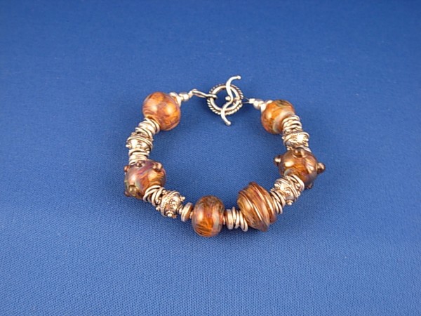 Chunky Funky Lampwork Bracelet