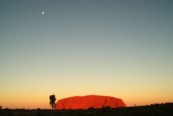 Moon Over Uluru (Ayers Rock)