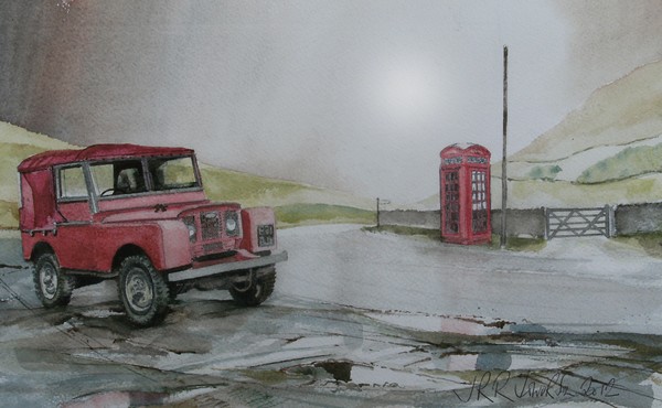 Series 1 Red Landrover and K2 Phone Box