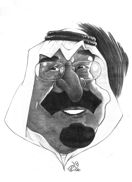 King Abdullah of KSA by Tamer Youssef