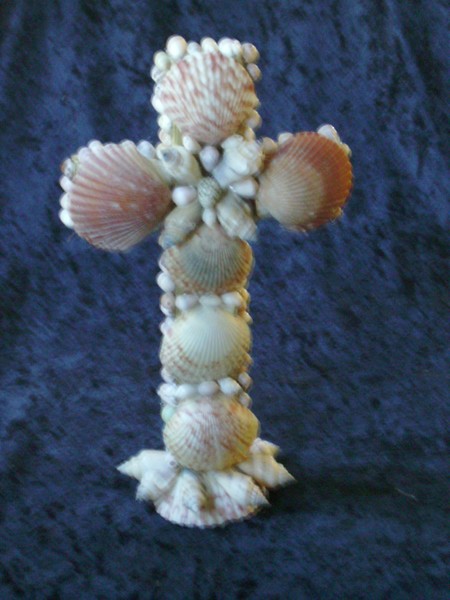 Bay of the Holy Spirit Christmas Seashell Cross