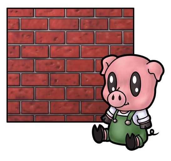 The Three Little Pigs: Brick Pig