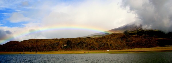 Rainbow in the Andes