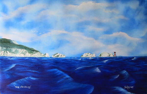 'The Needles'...Isle of Wight. (Oil)