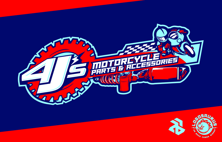 Logo: 4J's Motorcycle Parts and Accessories (Logosaurus)