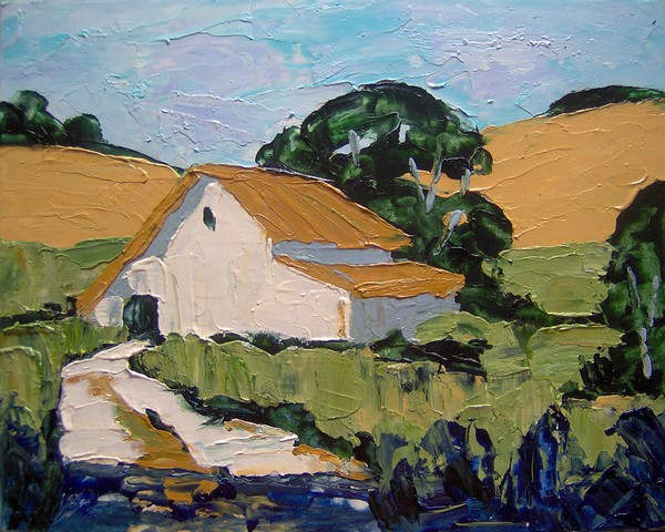 Impressionist Art~Forgotten Barn