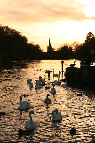 Stratford Upon Avon river sunset