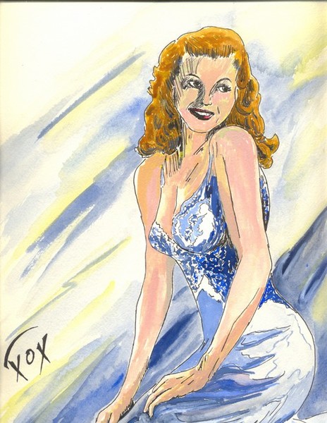 Rita Hayworth Unframed