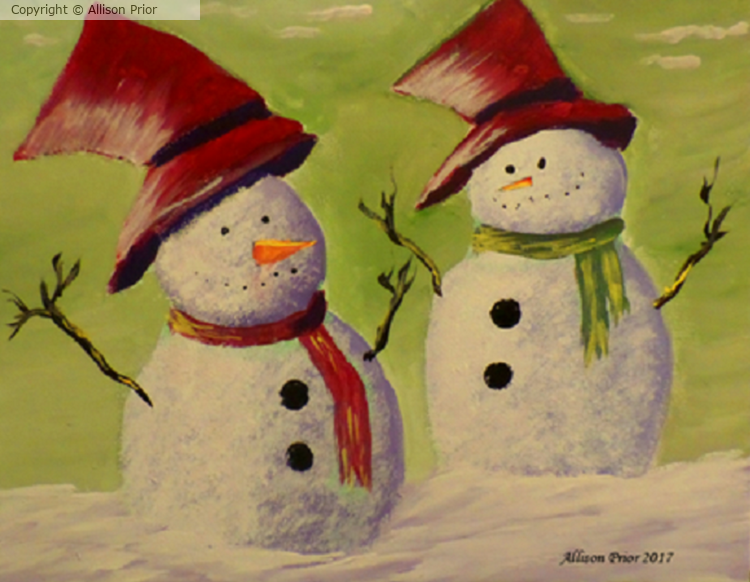 Snow Man and Woman
