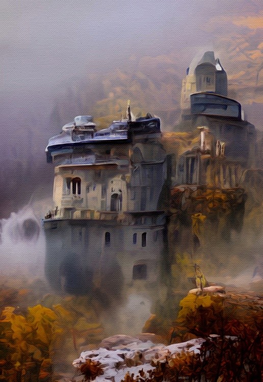Romanian Castle in the MIst