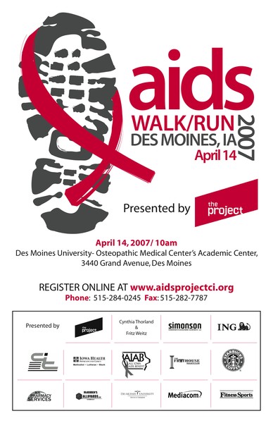 Aids walk poster