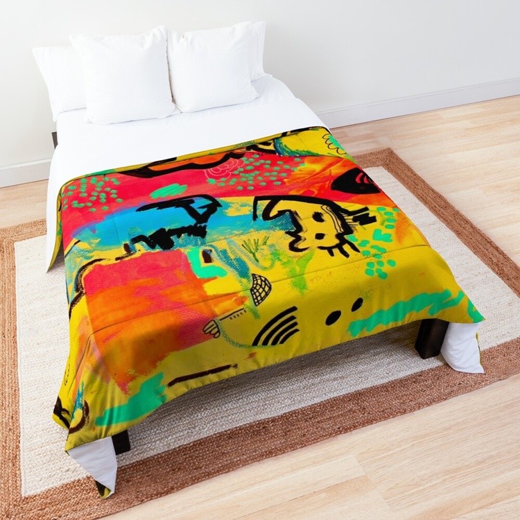 Beautiful comforter designed by Veera Zukova. Available on Redbubble worldwide.