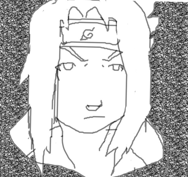 Sasuke Uchiha: Sketched by Computer Mouse