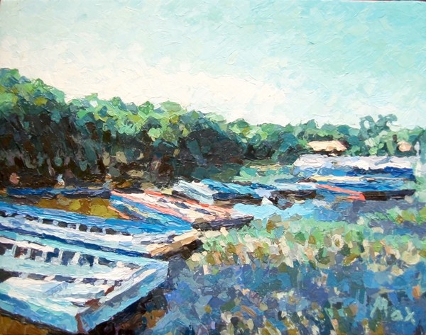 River with Boats