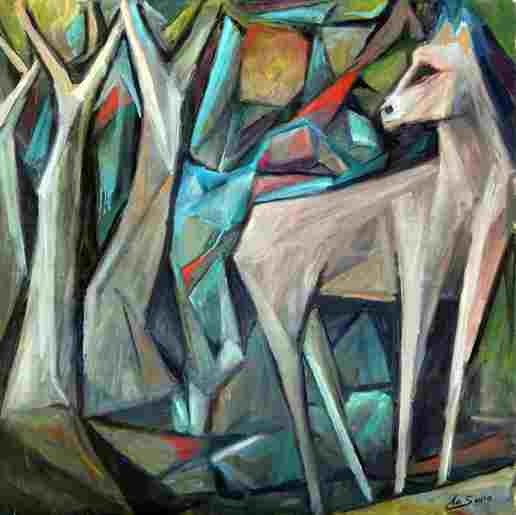 Fawn in the woods, 2013