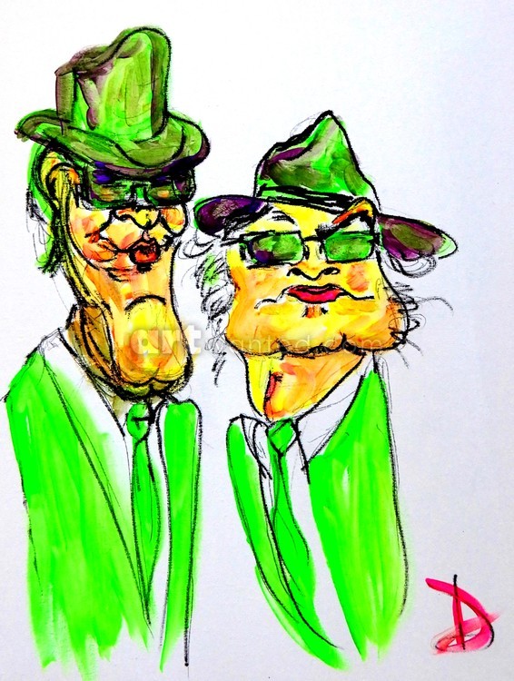 Blues Brothers Caricature
