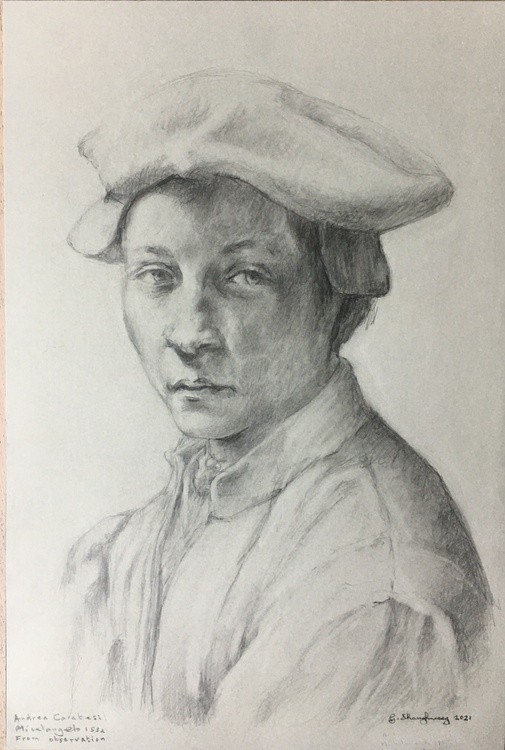 Michelangelo's portrait of Andrea Caratesi 1532