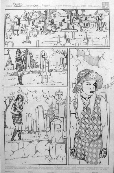 Phyre's Dawn page from issue one