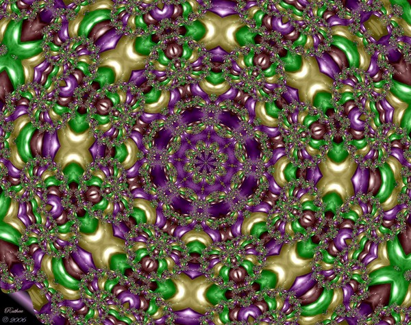 ROYAL COLORS IN GREEN AND PURPLE