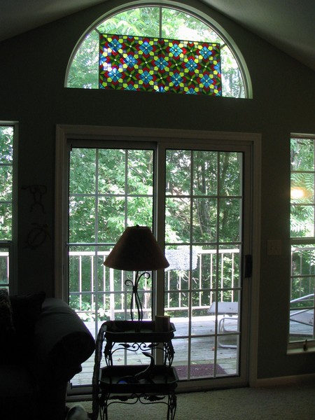 Installed Stained Glass Panel