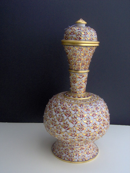 Gold Foil work on Marble Wine Bottel