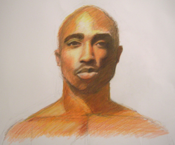 Tupac Drawing- In Progress