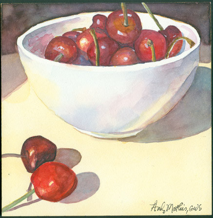 Cherries in a Bowl 