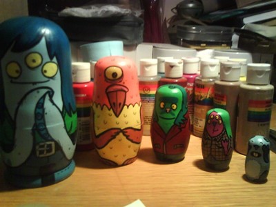Hand Painted Russian Dolls:set 3