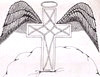 cross with wings