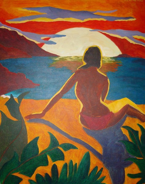 Woman at Sunset