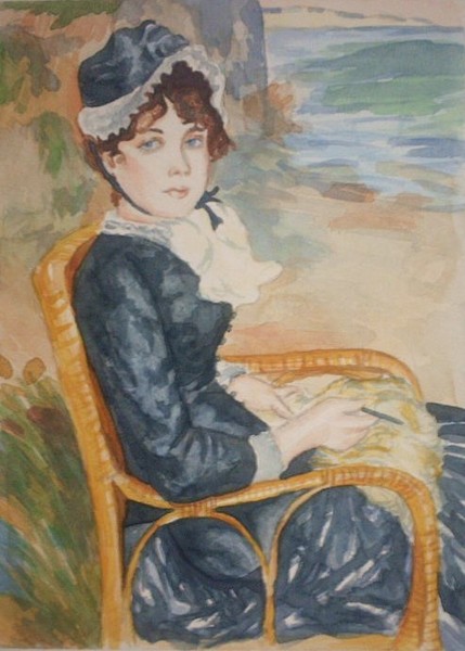 Study of Pierre Auguste Renoir's By The Seashore