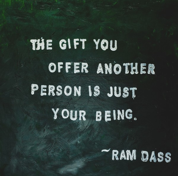 Painted Quote featuring Ram Dass
