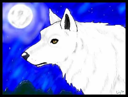 white spirit wolf